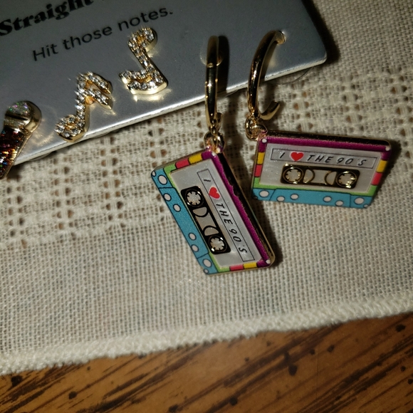 SugarFix by Baublebar "Straight to Tape " Pierced Earrings - Picture 3 of 6